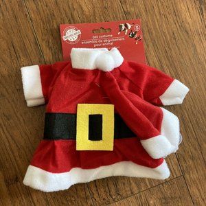 New Cute Pets Puppy Small Dog Xmas Santa Costume Shirt Top Cat Christmas Holiday